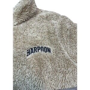 Harpoon Brewery Sherpa Jacket Women's Size Large - Fuzzy - Charles River-Vermont
